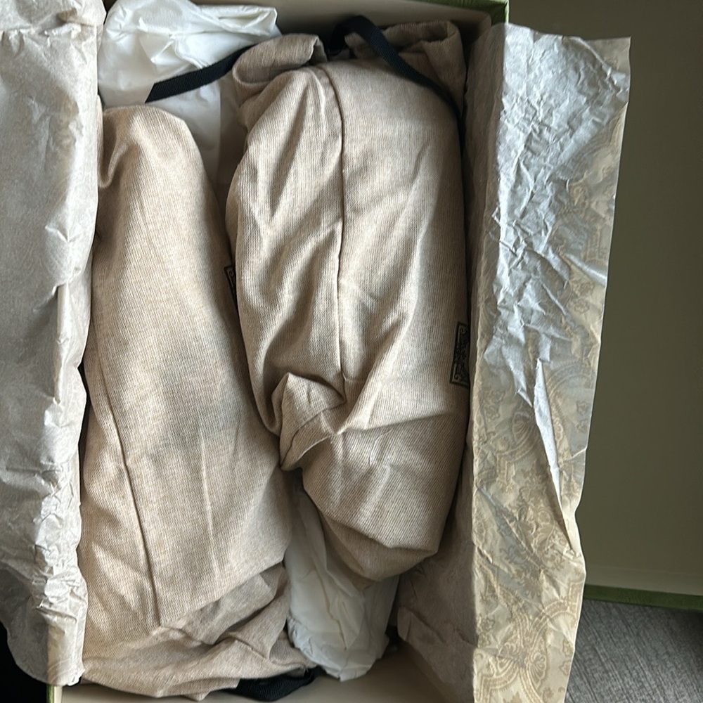 The sneakers are new, they have never been used